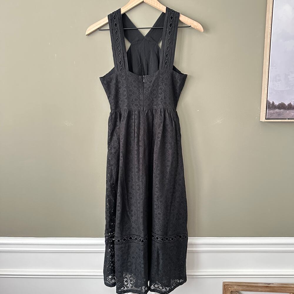 J.O.A Black Eyelet Dress - Small - Picture 5 of 8